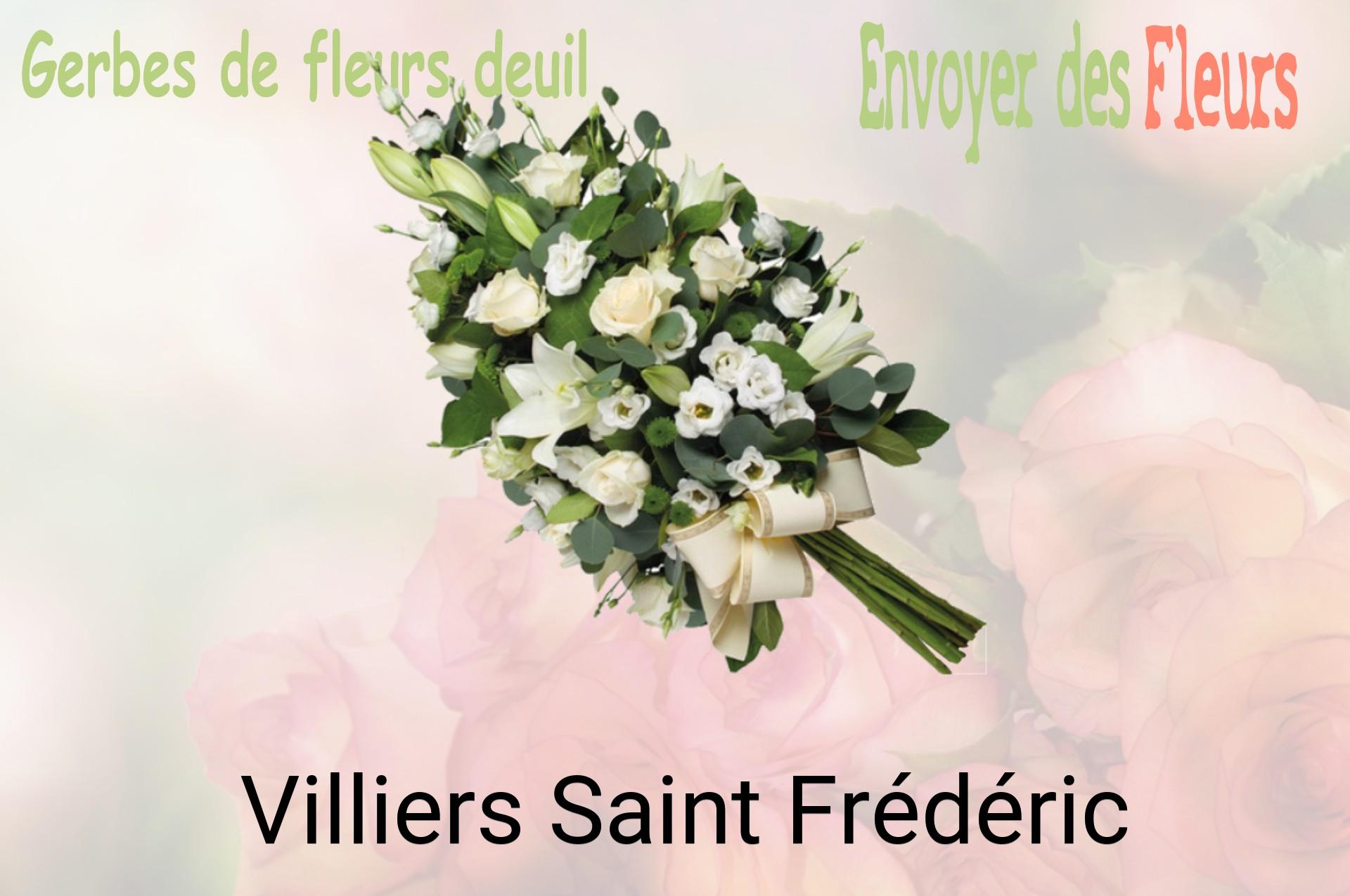 Gerbe de fleurs de deuil livrée à Villiers-Saint-Frédéric